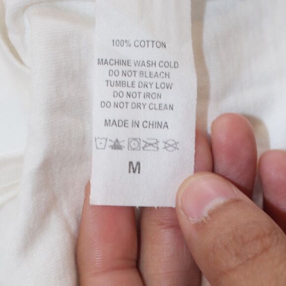 NWOT INAKA white tee women/ men size Medium - Picture 10 of 10